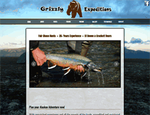 Tablet Screenshot of grizzlyexpeditions.com